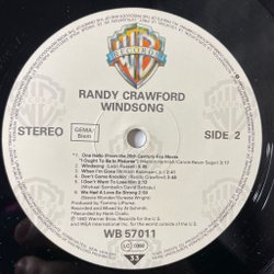Винтажная виниловая пластинка LP Randy Crawford Windsong (Germany 1982)