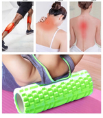 Ролик массажный для йоги Coneli Yoga Mesh 33x14 см зелёный