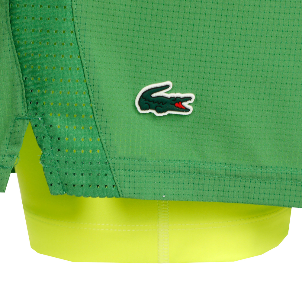 Мужские теннисные шорты Lacoste Shorts Men - Green, Yellow