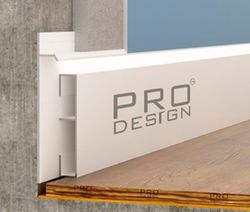 Вставка в плинтус Pro Design 1965 белый, 2700x12x80 мм