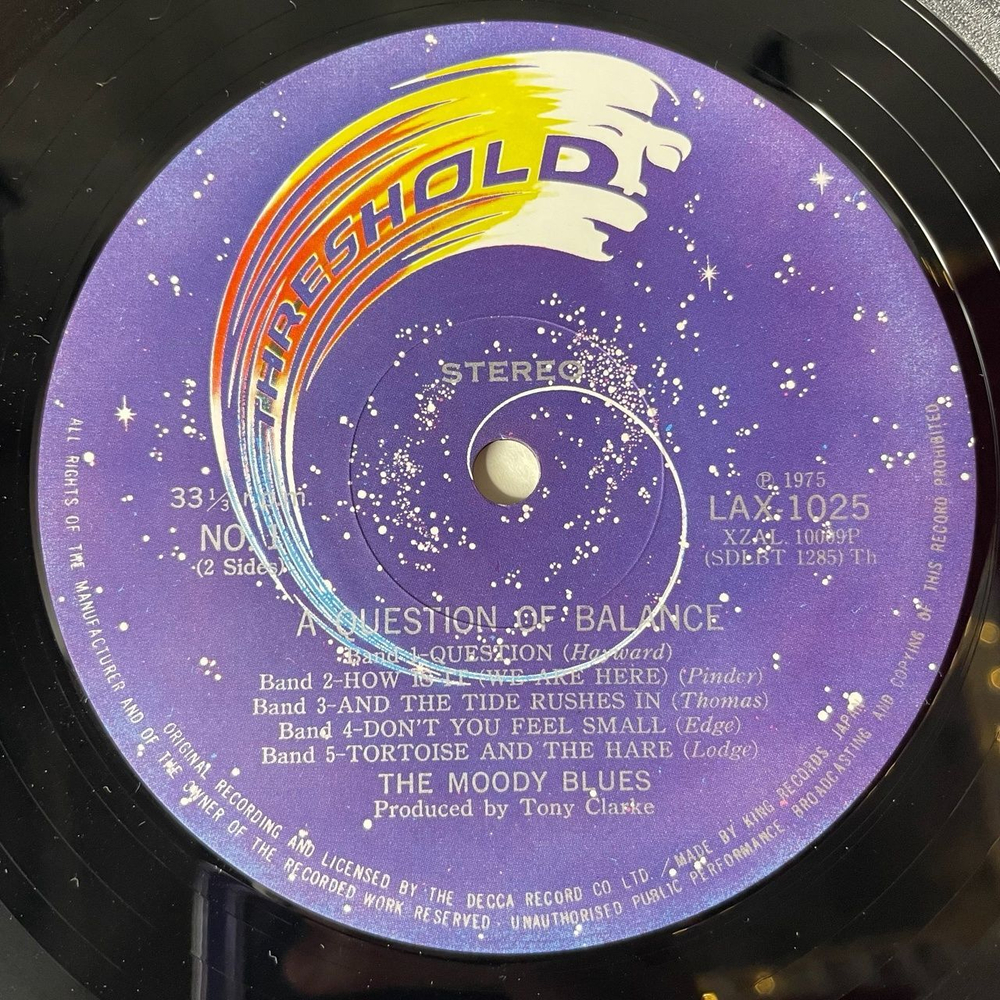 Винтажная виниловая пластинка LP The Moody Blues A Question Of Balance (Japan 1978) (Obi)