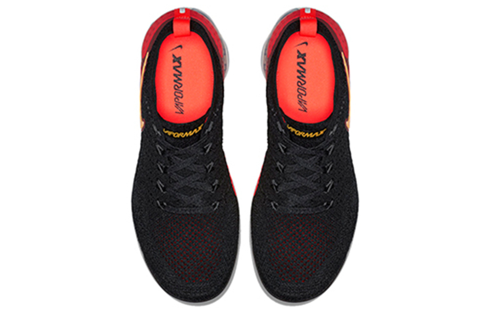 Кроссовки Nike Vapormax Black Laser Orange Total Crimson
