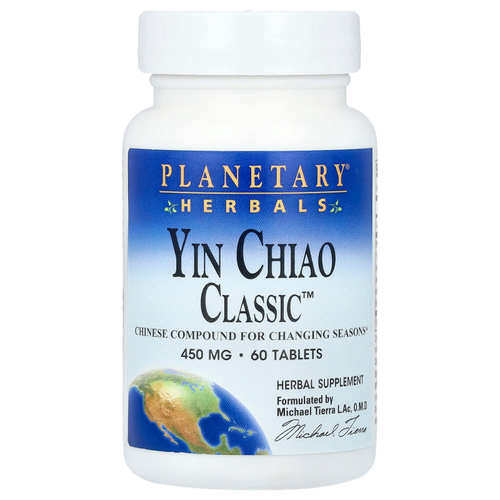 Planetary Herbals, Yin Chiao Classic ™, 60 таблеток