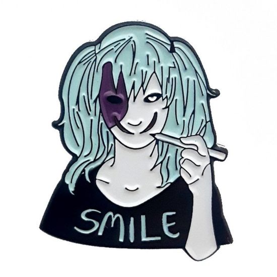 Значок металлический Sally Face, Сал Фишер, р-р 3*2,5см