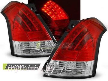 Задние фонари red white led для Suzuki Swift 3(III)