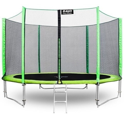 Батут ALPIN 4,90м с защитной сеткой и лестницей