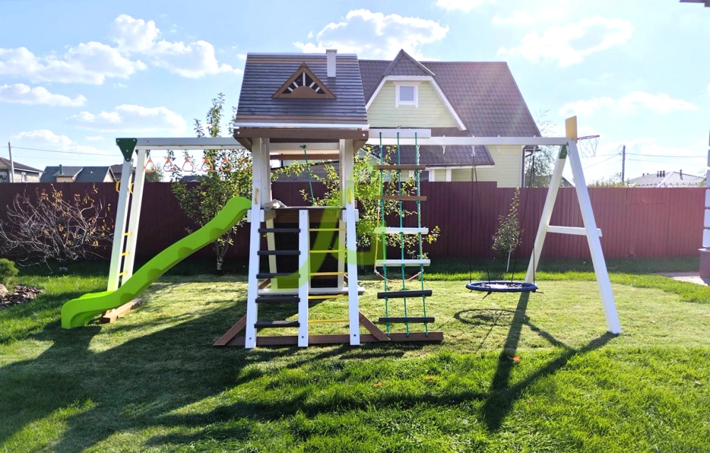 Детская площадка IgraGrad Крепость Фани с рукоходом (Домик) мод.2