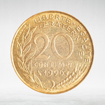 France, 20 Centimes 1996 - Marianne, VF
