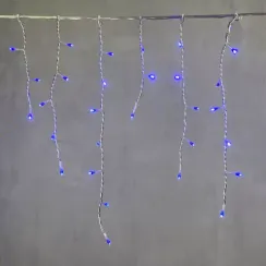 Светодиодная бахрома 3*0,5 м., 150 синих LED ламп, силиконовый прозрачный провод, Beauty Led (ECC150-10-2B)