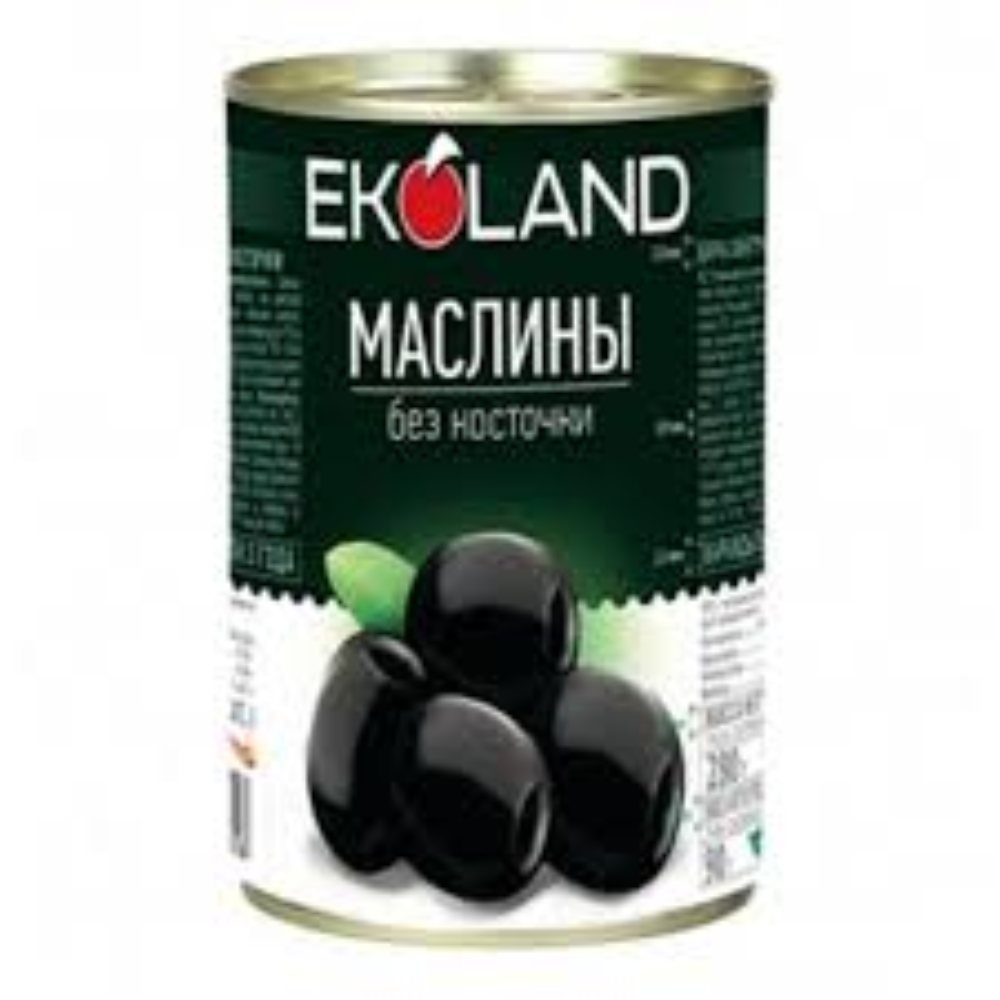Маслины Ekoland без косточки 90 гр