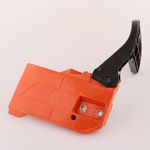 Крышка тормоза  В СБОРЕ на бензопилу 45/52 (прямой формы) 23KRPF