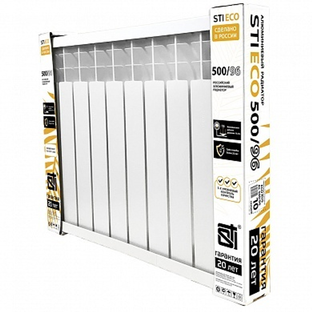 Алюминиевый радиатор STI ECO RUS AL 500/96 10 сек.