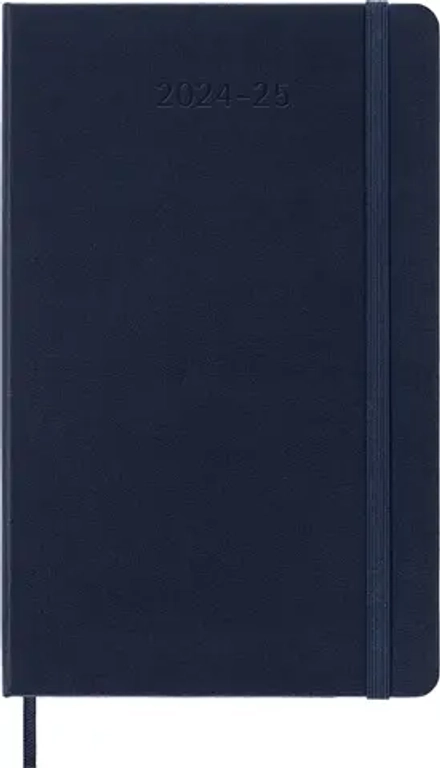 Еженедельник 2025-2026 Moleskine Academic WKNT (DHB2018WN3) 13х21см, твердая обложка, синий сапфир