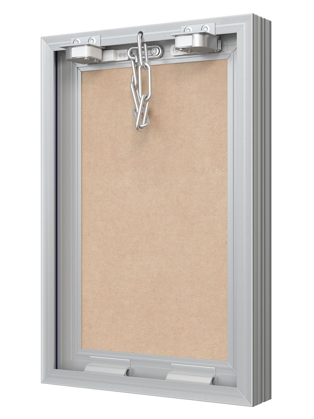 Люк ревизионный D Ceramo Base 200х300 скрыт.монтаж съемный алюминий EVECS