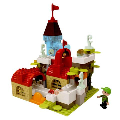 Конструктор эл. Замок, 105 деталей, электроподъемник, эл.пит. ААА*1 не вх.в комплекте , коробка 200614986