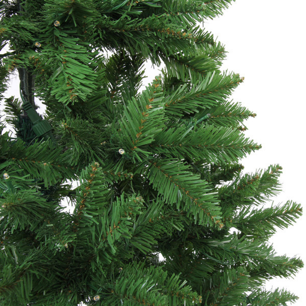 Ёлка «Свет в ночи» 210 см, ПВХ (1100 веток) 420 ламп LED (свечение-Теплый белый)