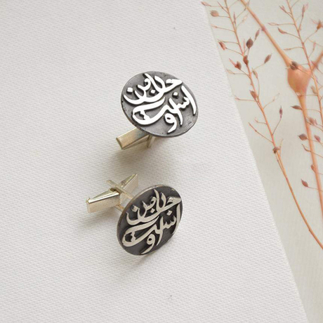 Серебрянные запонки Arte Jan Man Est O 20220509 Иран