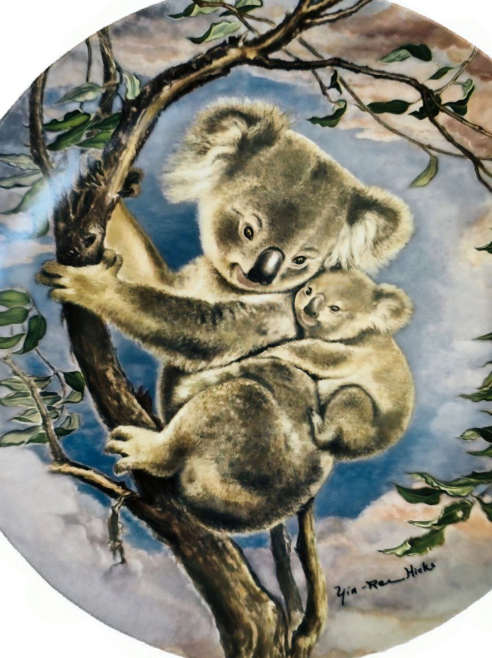 Тарелка декоративная "Доверительное объятие" США