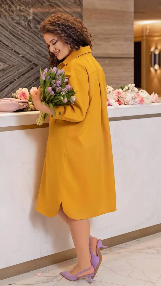 Платье-рубашка УК-1865 Fabrika