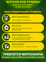 Система выращивания гидропоники АГРОЛО КУБ Оптимум Грядка с регулируемым поливом