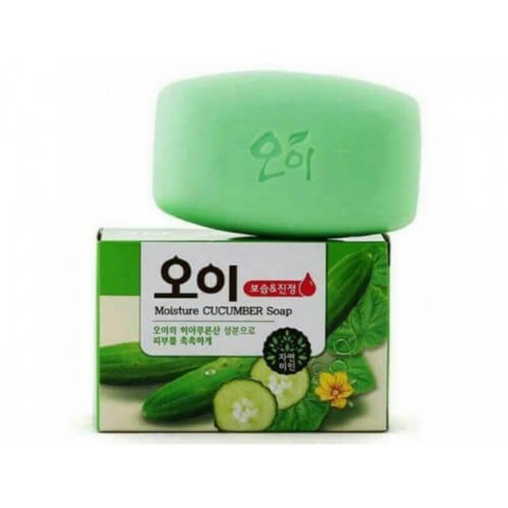 Juno. Огуречное мыло Lovelybebe Perfume Peeling Soap Cucumber