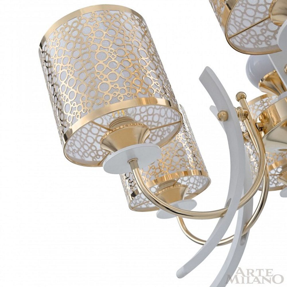 Подвесная люстра Arte Milano Florentia-6067 306067/6 Wh/Gd