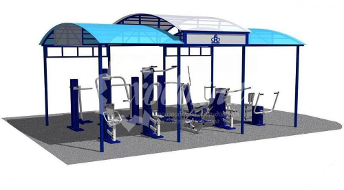 Навес для тренажеров 3