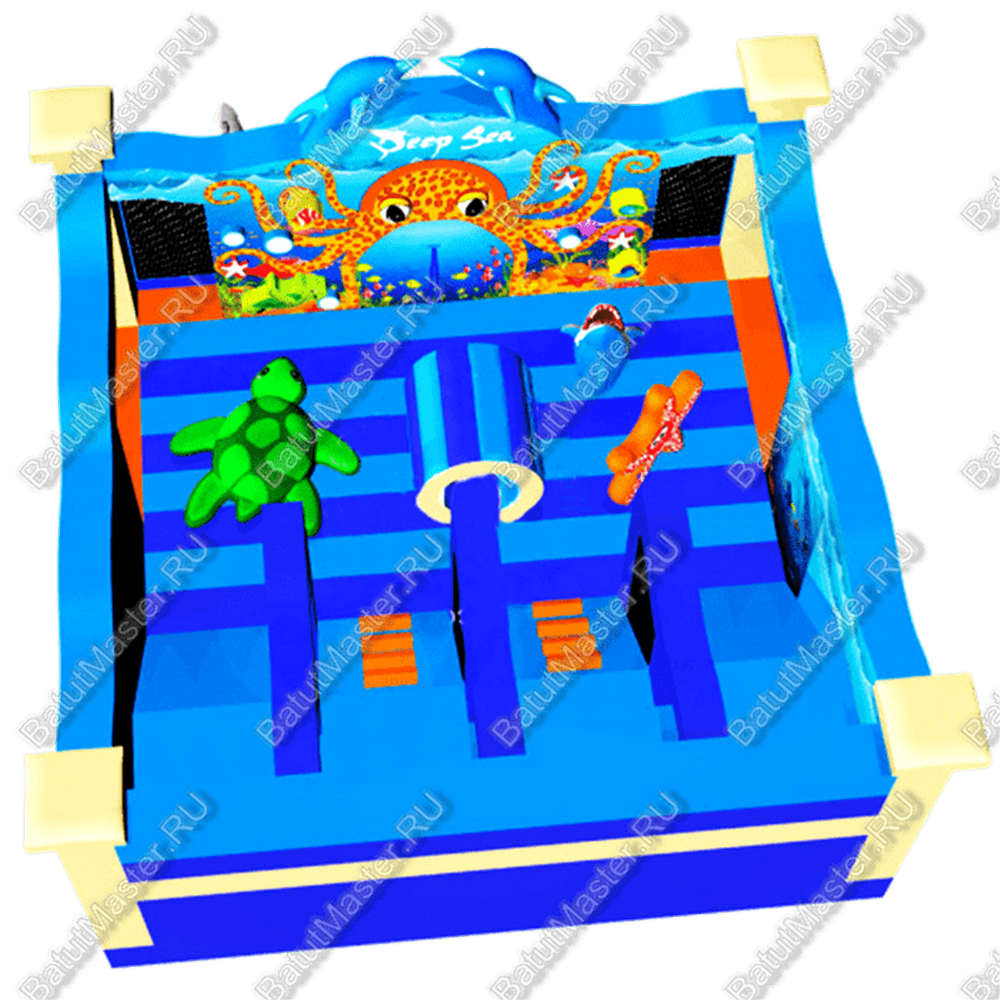 Коммерческий надувной батут "Подводный мир"