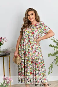 Платье 17-307-молочный Minova