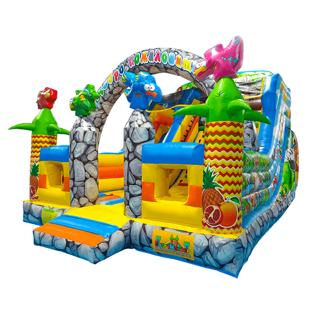 Коммерческий надувной батут "Солнечный остров" 6,5*5*5