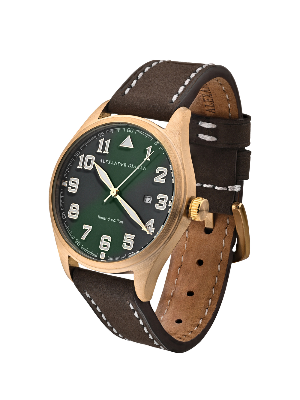 Часы кварцевые Earth new, зеленые