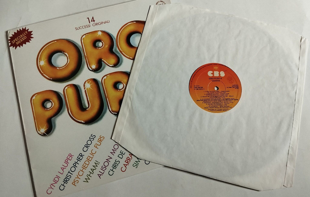 Винтажная виниловая пластинка LP Сбрник Oro Puro 4 (Italy 1974)