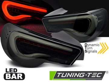 Фары задние для TOYOTA GT86 12-21 LED BAR BLACK SMOKE WHITE SEQ