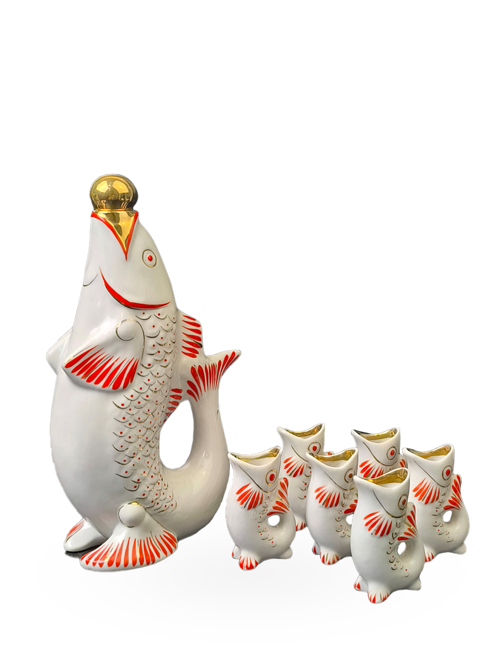 Набор для крепких напитков "Рыба" (штоф и 6 стопок)