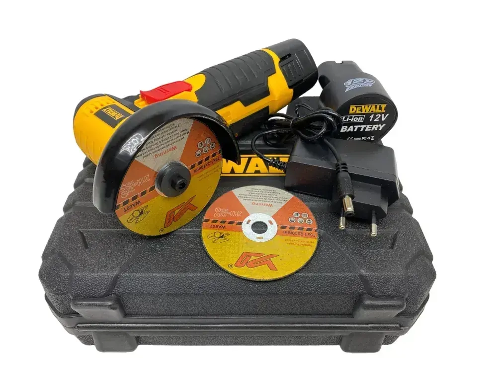 Мини болгарка ушм DEWALT аккумуляторный 12 вольт 2 ампер 75 мм