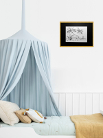 Картина, графика в паспарту 21х30 см на стену для интерьера "Бунгало"