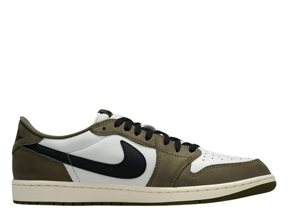 Кроссовки Air Jordan 1 Low Medium Olive/Summit White/Sail/Black