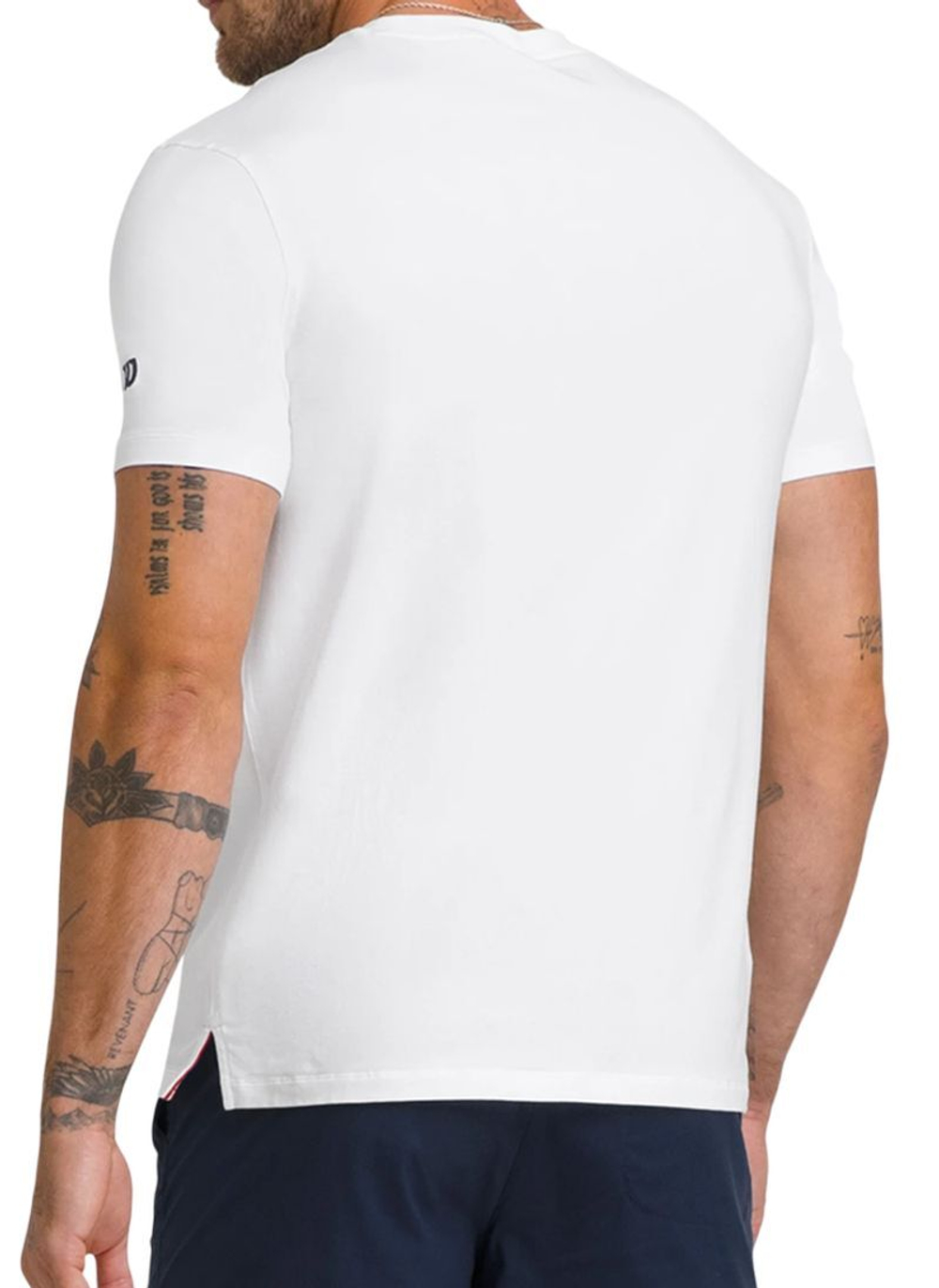 Мужская теннисная футболка Wilson Team Graphic - белый