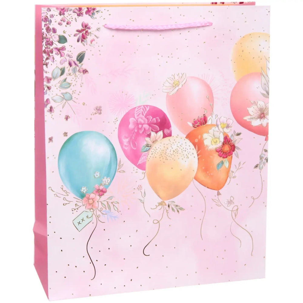 Пакет подарочный «Воздушные шарики» 26*32*10 см, микс