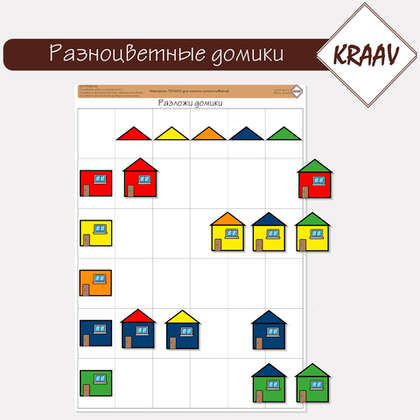 Разложи по цветам, Методика Когана