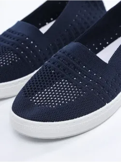 Мокасины летние текстильные