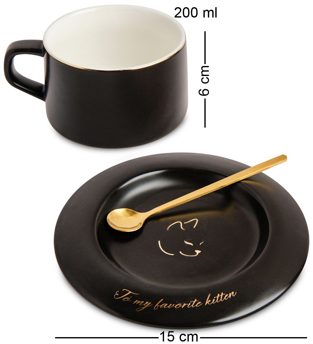 MUG-405/2 Чайная пара «Моей любимой кисуле»