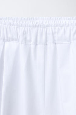 ZARA БРЮКИ-КАРГО, БЕЛЫЙ