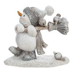 GAEM Фигурка декоративная "Снеговик", L11 W5 H10 см