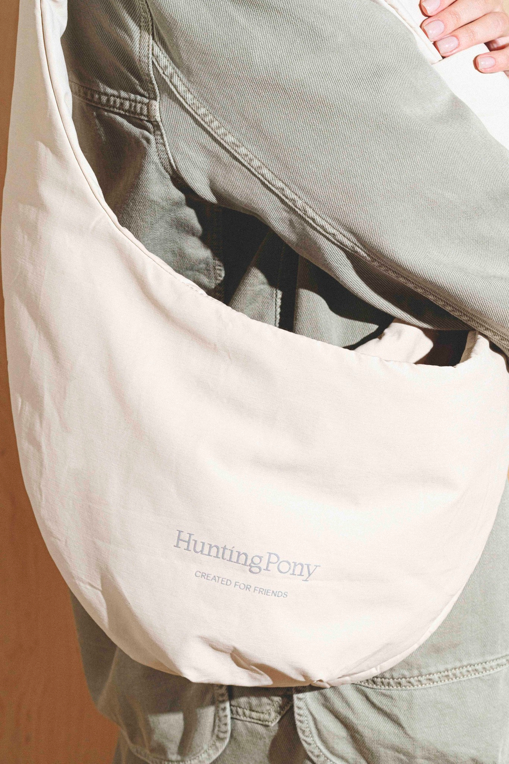 Сумка-слинг "Пони-Кенгурони" Бежевая