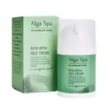 Детокс-крем Alga Spa активный для жирной и проблемной кожи лица «Acne detox FACE CREAM», 50мл