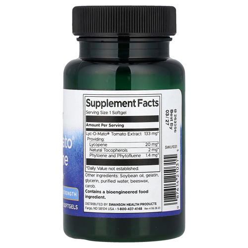 Swanson Vitamins, Lyc-O-Mato®, ликопин, 20 мг, 60 капсул