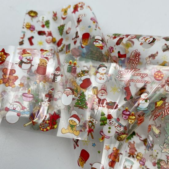 Фольга для дизайна новогодняя №17