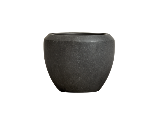 Кашпо TREEZ Effectory - Quartz - Чаша Design - Чёрный кварц