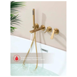 Смеситель для ванны встраиваемый Raglo R07.32.03, золотой сатин